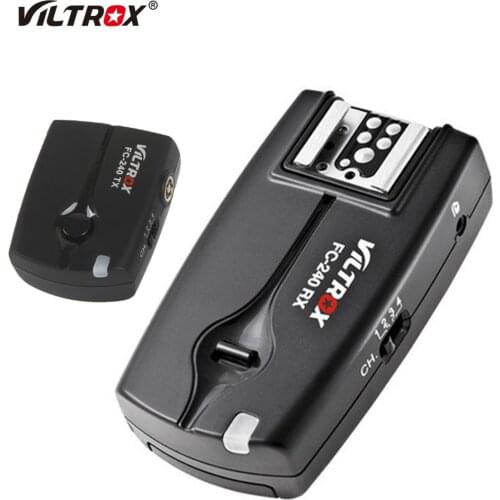 Viltrox FC-240 Wireless Flash Trigger Camera Remote Shutter Release+ Receivers for Nikon D3200 D3100 D5600 D5500 D7200 D90 D750