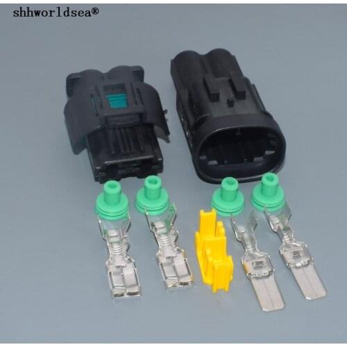 Worldgolden 2Pin 8.0mm automotive male female plastic wiring waterproof electrical connectors