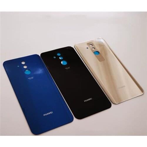 Rear Battery Door Case For Huawei Mate 20 Lite Back Glass Housing Cover + Adhesive Battery Cover Back Glass Panel Replace