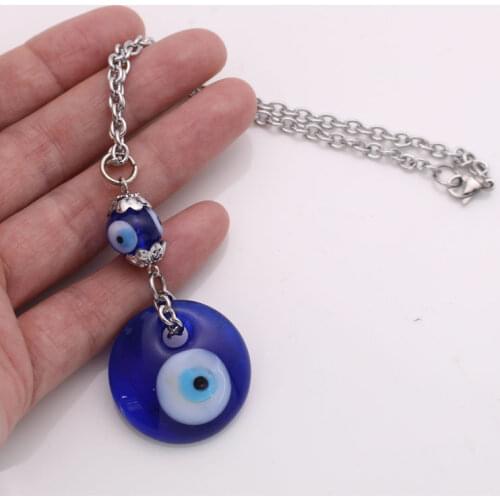 Muslim Turkey evil eye Car Rear View Mirror crystal Car Pendant