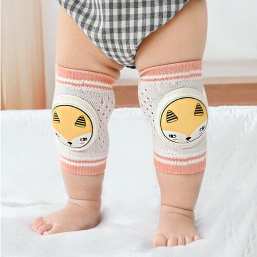 1 Pair Baby Knee Pads Infant Toddler Kneepads Protector Baby Leg Warmers Mesh Breathable Kids Safety Crawling Elbow Cushion Pad