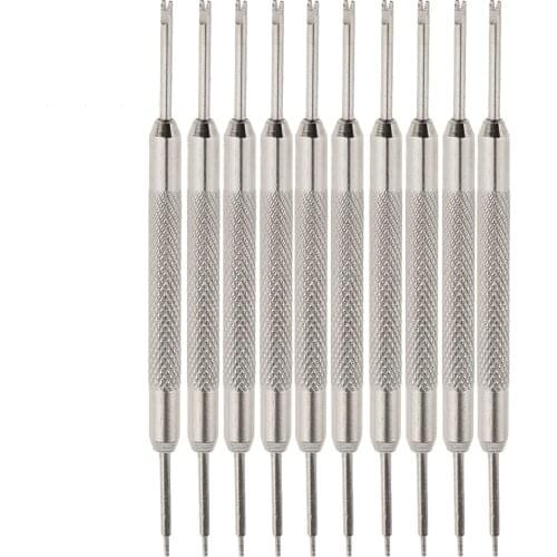 10pcs Metal Watch Band Strap Spring Bar Link Pin Remover Repair Removal Tool