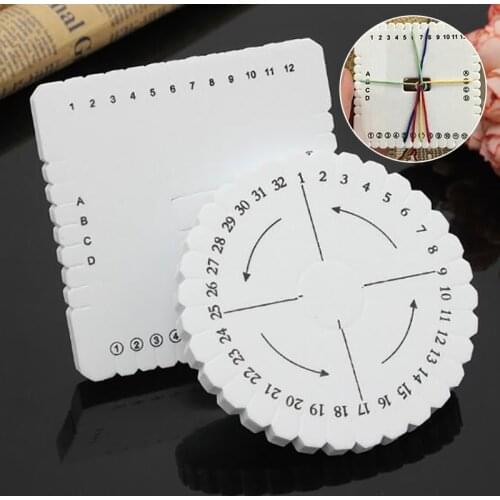 2pcs/Set Round Square Bracelet Knitting Disc DIY Braiding Disc Handcraft Braided Rope Weaving Tool For Necklace Ornament Durable