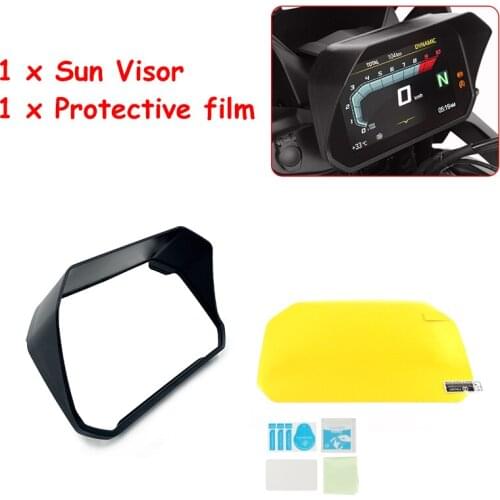 2018-2020 For BMW R1200GS R1250GS F850GS GSA ADV S1000RR F900R XR F750GS Sun Visor & Cluster Screen Scratch Protection Film Set