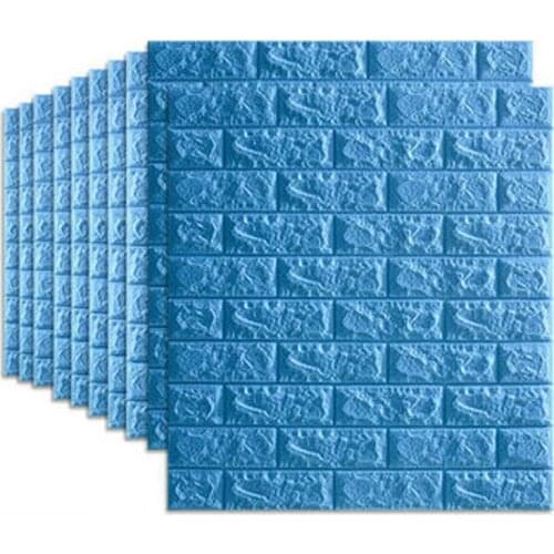 3d Brick Wall Stickers Living Room Diy Self-adhesive Wallpaper Panel Room Flower Stone Decoration Embossed Wallpaper Poster