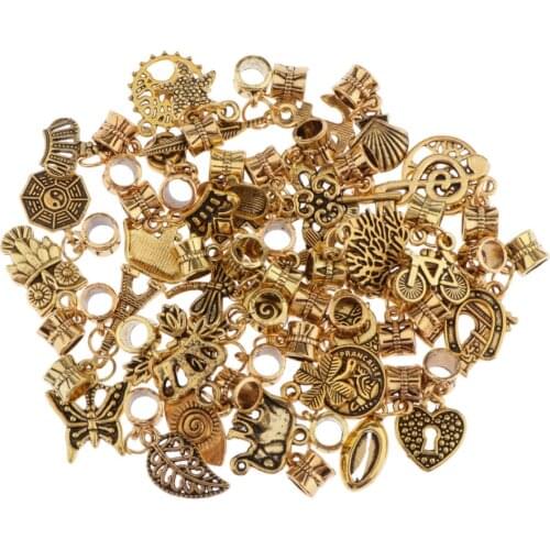 40x Charms Pendants Accessories Beads Loose for DIY DIY Jewelry Findings
