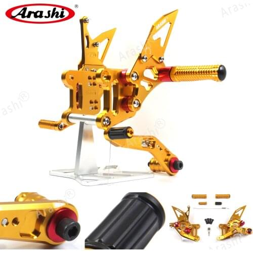 Arashi Newest For SUZUKI GSX-R1000 2017 2018 2019 CNC Adjustable Footrests Foot Pegs Rider Footrest GSXR1000 GSXR 1000 Aluminum