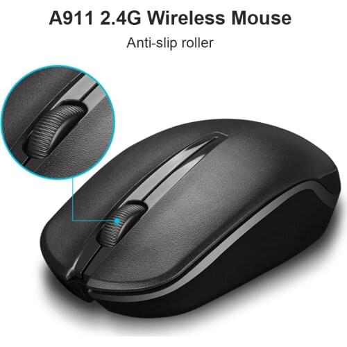 A911 2.4GHz Wireless Optical Mouse Mice with USB Receiver for Desktop Laptop PC Desktop Professional Computer Mouse
