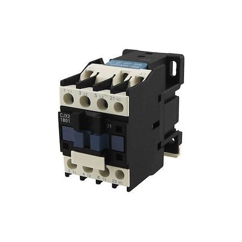 CJX2-1801 AC Contactor 18 Amp 3 Phase 3-Pole NC 220V 50/60Hz Coil