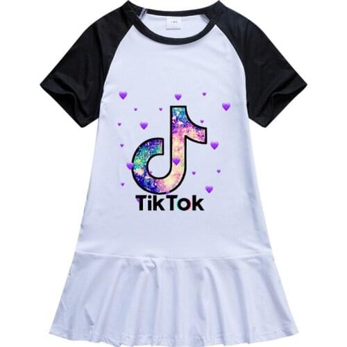 2021 Summer Baby Dress TIK TOK Fashion Girls Infant Princess Dresses A-Line Cotton Children Soft Clothes Kids Clothing Dress