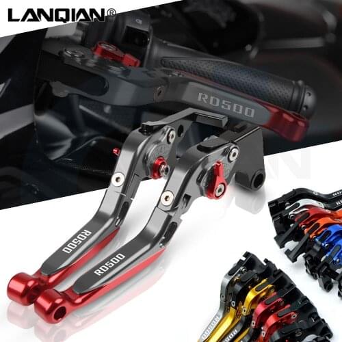 For Yamaha RD500 Motorcycl Aluminum Adjustable Extendable Foldable Brake Clutch Levers RD500 RD 500 1984 1985 1986 Accessories