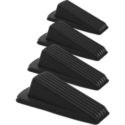 JFBL Hot 4 Pack Door Stopper Wedge Sturdy and Durable Easy to Use,Heavy Duty Door Stops for All Floor Types Including Carpet