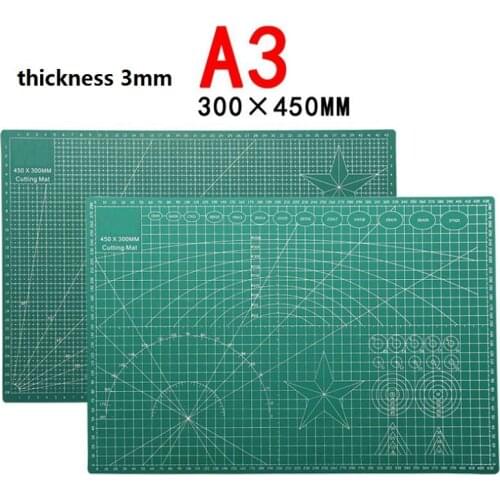 PVC cutting mat Cutting base plate 45x30cm A3 green black core paper cutting art carving cutter Backing plate