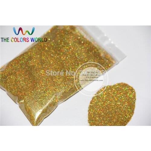 Laser LIGHT GOLD Color 0.1MM 004" Fine Glitter dust,specular luster glitter for Nail ,Tatto ,Art decora 1 Lot =50g