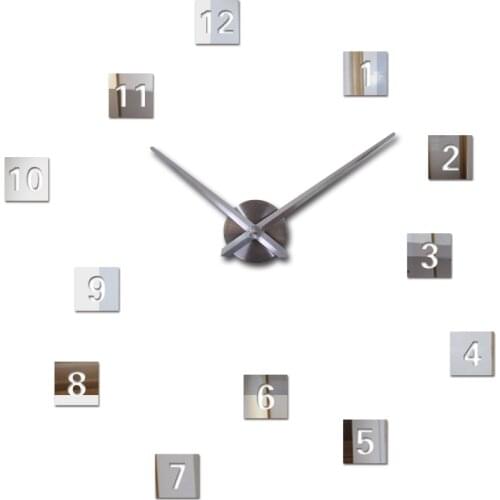 2018 new wall clock quartz watch reloj de pared modern design large decorative clocks Europe acrylic stickers living room klok