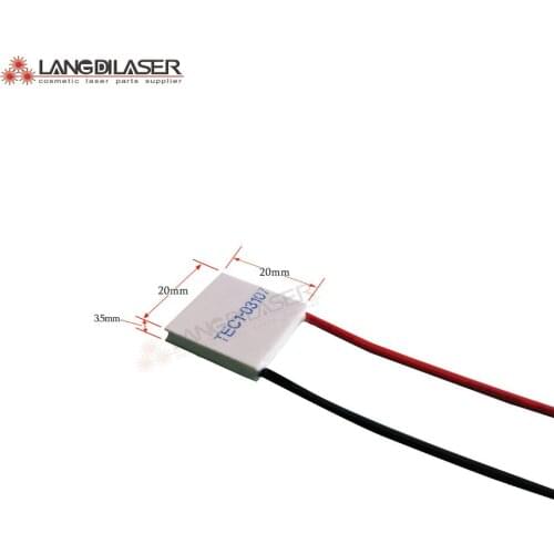 Peltier cooling plate TEC1-3107 / TEC1-03107 for laser cosmetic machine hand piece , size : 20*20*3.5mm