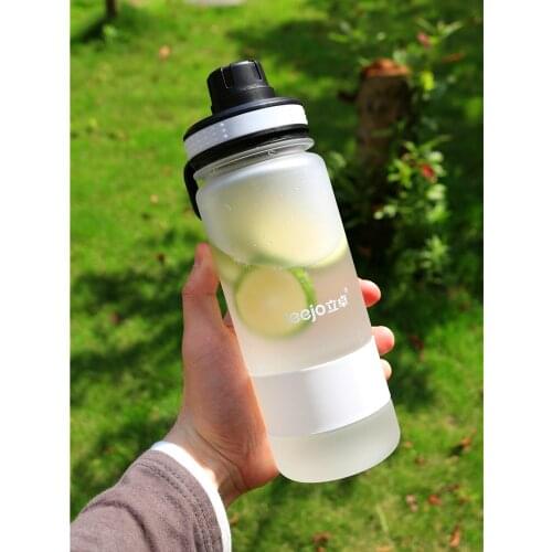 Simple frosted plastic water cup student portable mens fall proof summer creative non-toxic personality high temperature