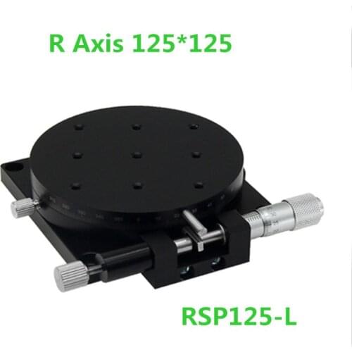 R Axis 125mm Manual Rotating Platform Sliding stage Precision Bearing Linear Stage Load 49N 125mm RSP125-L