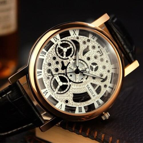 Relogio Masculino 2020 Yazole Brand Watch Business Mens Watch Fashion Luminous Quartz Watch Unique Leisure Leather Watches