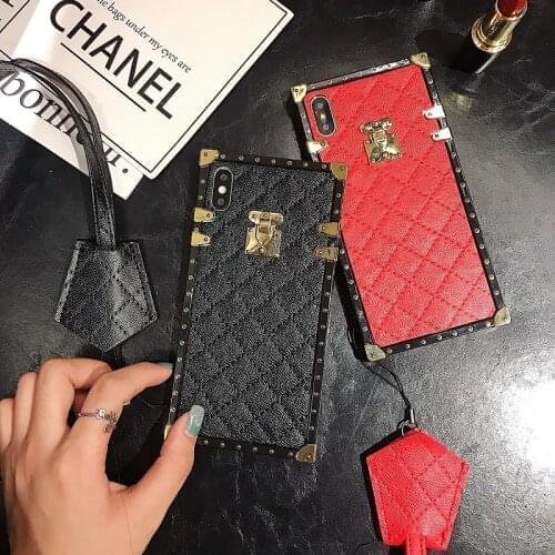 Luxury Leather Neckrope Phone Case for Samsung Galaxy S21 Ultra A01 A10s A20s A40s M30s A60s Plus Shockproof Back Cover