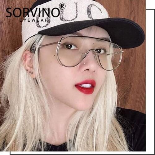 SORVINO Luxury Designer Futuristic Oversized Pilot Sunglasses Men Women 2019 90s Visor Shield Mirror Sun Glasses Shades SP184