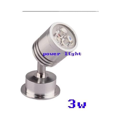 10pcs 3W Mini Led Light For Jewelry Display Showcase Under Counter Cabinet Tablet Lamp Free Shipping Aluminum