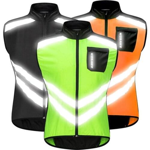 Reflective Vest High Visibility Chaleco Reflectante Seguridad Veste Moto Breathable Motorcycle Jacket with Pockets Kamizelka New