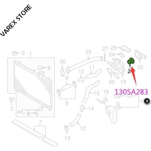 Thermostat for Mitsubishi Outlander OEM: 1305A283
