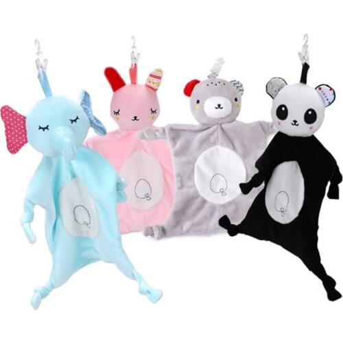 Comforter Toys For Baby Newborns Sleeping Soothing Towel Cute Animal Plush Toys Rattle Baby Toys