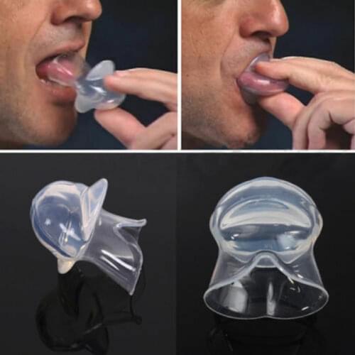1pcs Silicone Anti Snoring Tongue Device Anti-snoring mouthpiece braces Sleep Apnea Aid Stop Snore Stopper Anti Snore Device