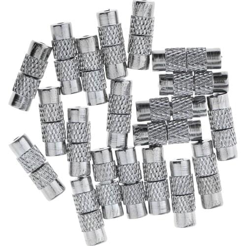 20pcs Antique Silver Tone Metal Beads Clasps Jewellery Findings Buckle