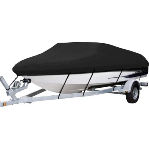 210D Waterproof Boat Cover UV Resistant Fishing Boat V-Hull Boat Ship Covers