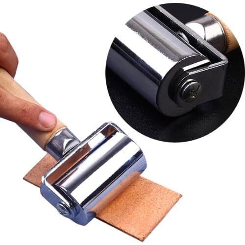 26/60/100mm Leather Glue Edges Leather Edge Laminating Roller Craft Creaser DIY Tools