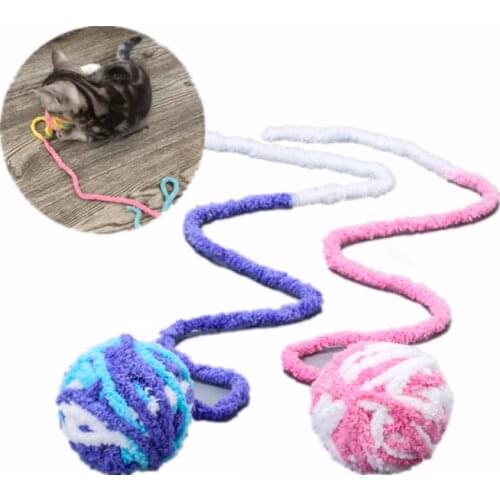 5.5cm Wool Ball Toy Pet Dog Cat Kitten Teaser Playing Play Chew Rattling Scratch Catch Toys Rope Weave Ball Interactive Cat Toy