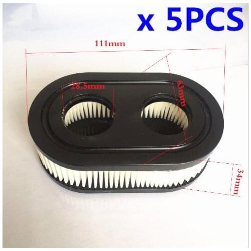 5 PCS Lawn Mower Air Filter For Briggs & Stratton 798452 5432 5432K 593260 Replacement Spare parts