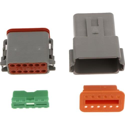 6 Set GRAY DEUTSCH SERIES CONNECTOR SET 22-16 AWG SOLID TERMINALS