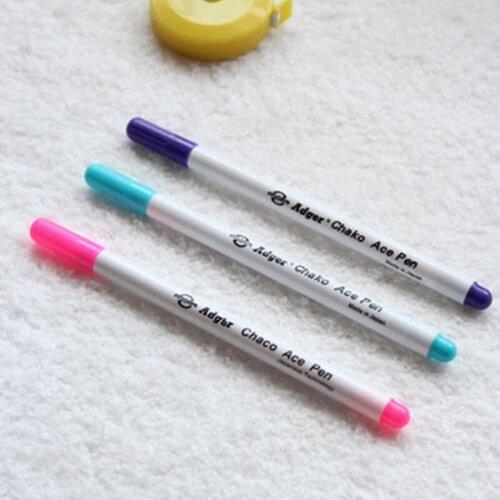 6Pcs Stitch Markers Soluble Cross Stitch Water Erasable Pens Grommet Ink Fabric Marker Marking Pens DIY Needlework Home Tools