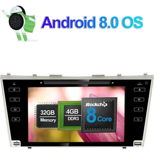 Android 7.1/8.0 Full Touch Octa Core 4GB RAM Car DVD GPS Navigation For Toyota Camry 2007-2011 Radio Stereo Multimedia Player