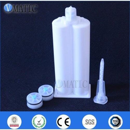 Free Shipping Two Component Plastic Cartridge 50ml/cc 1:1 With Ma Static Mixer For Dispensing Caulking Gun