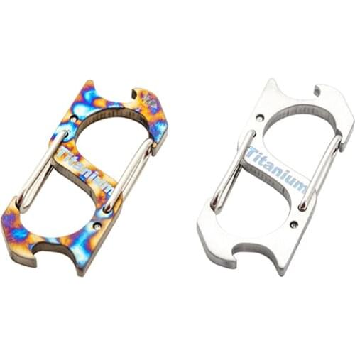 Titanium Alloy Car Keychain Mens Waist Chain Female Ring Key Pendant Multifunctional Personality Simple