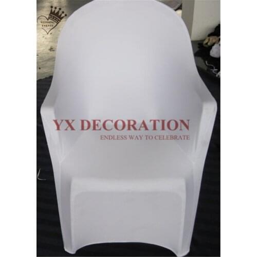 Arm Lycra Spandex Chair Cover Fit For Plastic Arm Chair Banquet Wedding Decoration Stretch Chair Covers