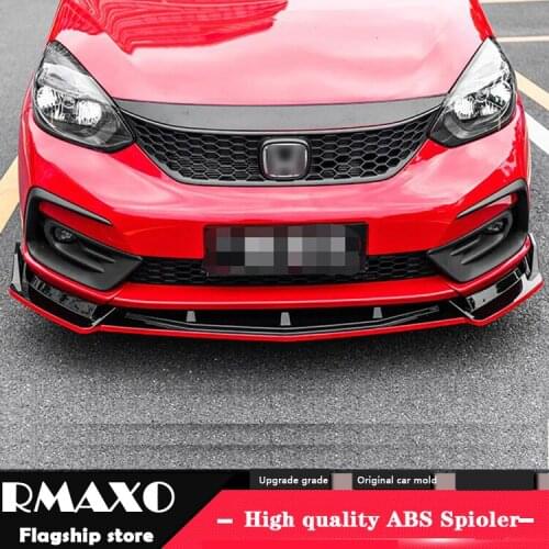 For Honda FIT Body kit spoiler 2021-2022 For Honda JAZZ DFK ABS Rear lip rear spoiler front Bumper Diffuser Bumpers Protector