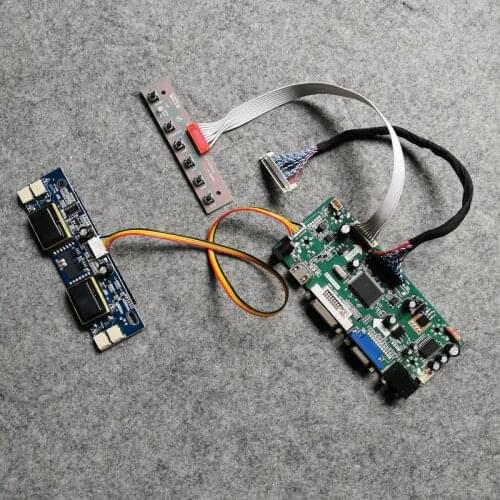 Kit 4-CCFL 30-Pin LVDS LCD panel controller board For M190EN01/M190EN02/M190EN03/M190EN04 screen 1280*1024 VGA DVI MNT68676