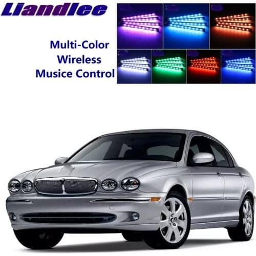 Liandlee Car Neon Color-Changing Light of Atmibient Inside Footwell Light For Jaguar X-Type X Type 2001-2009
