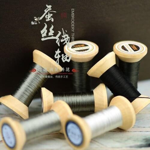 New Item Chinese 100% Silk Embroidery Thread Yarn embroidery floss for Sewing Article Wooden packing