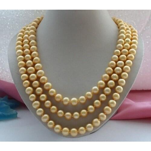 Charming 68" Longest Natural 11 mm Pearl Necklace