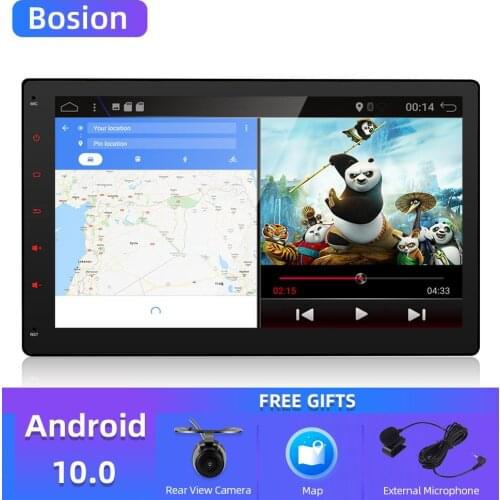 Quad 4 Core 2 Din Android 10.0 Car Radio DVD Player 10.1 Inch 1024*600 HD Car GPS Navigation Head Unit Stereo Auto Radio AUX IN
