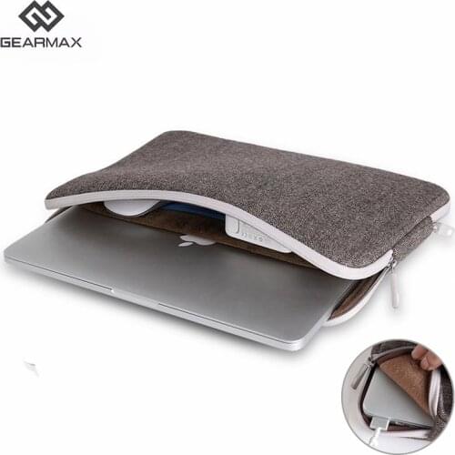 Gearmax Laptop Sleeve Bag 11 12 14 15.4 Women Men 2017 For Xiaomi Mi Notebook Bag Case Handbag For Macbook Air/Pro 13 15 Funda