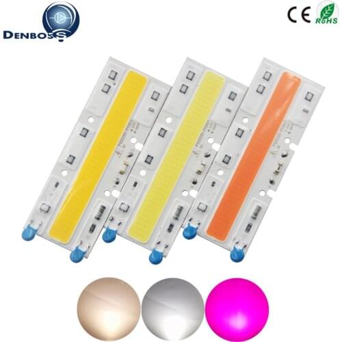 Driverless AC 220V 50w 110x40mm led cob chip diode warm white full spectrum 380-840nm for flood light plant grow COB LED strip