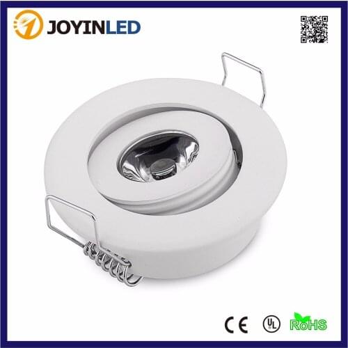 10PCS Mini White Aluminum Housing AC110V/220V Energy Saving High Power LED Spotlight 3W Ceiling Spot lights